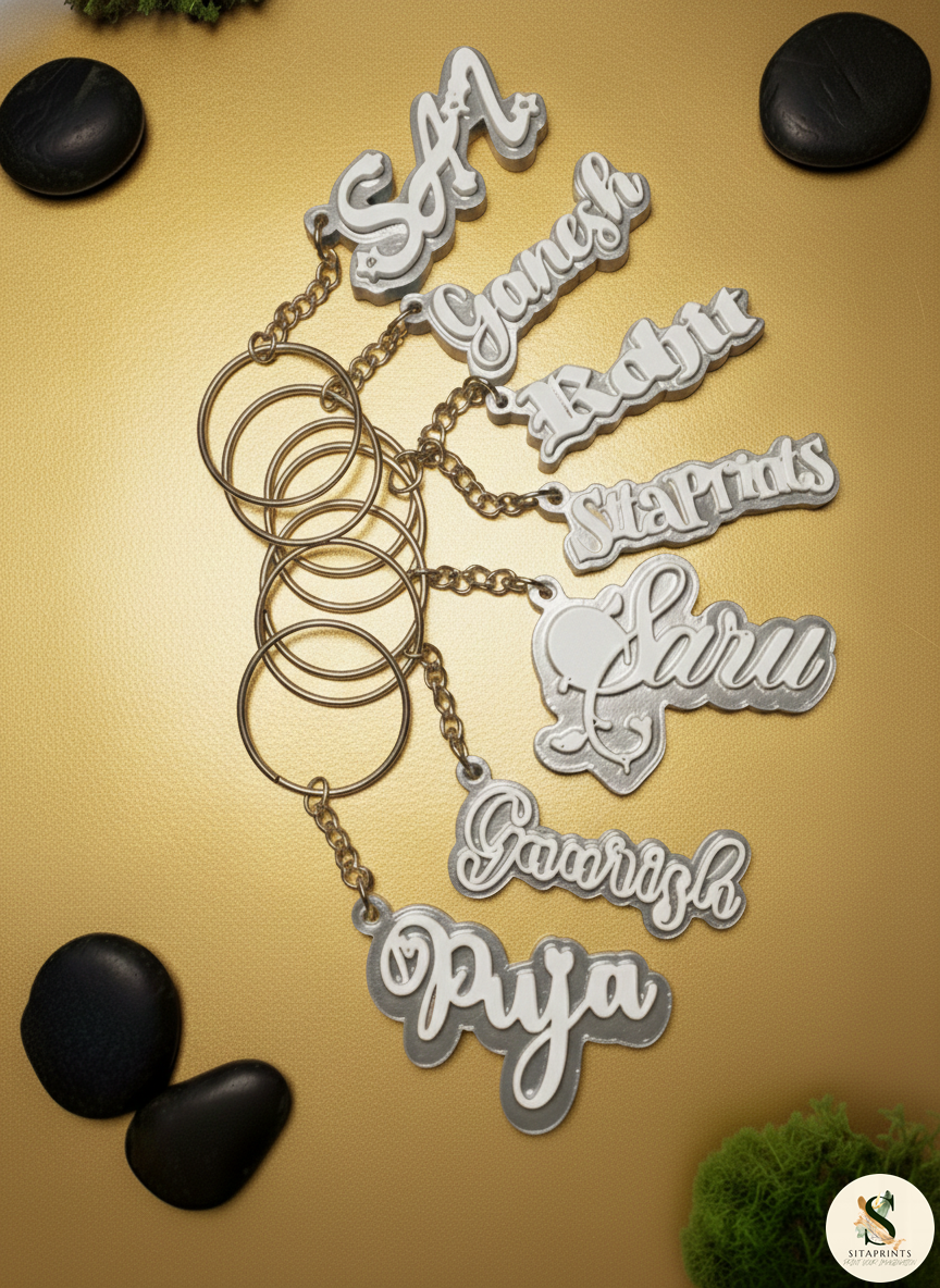 Custom Name Keychain | Personalized | Multicolour | 3D Printed