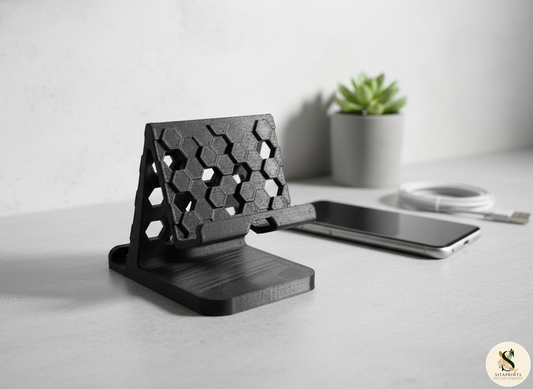 3D Printed Phone Stand | Desk & Bedside Mobile Holder | Strong & Stylish