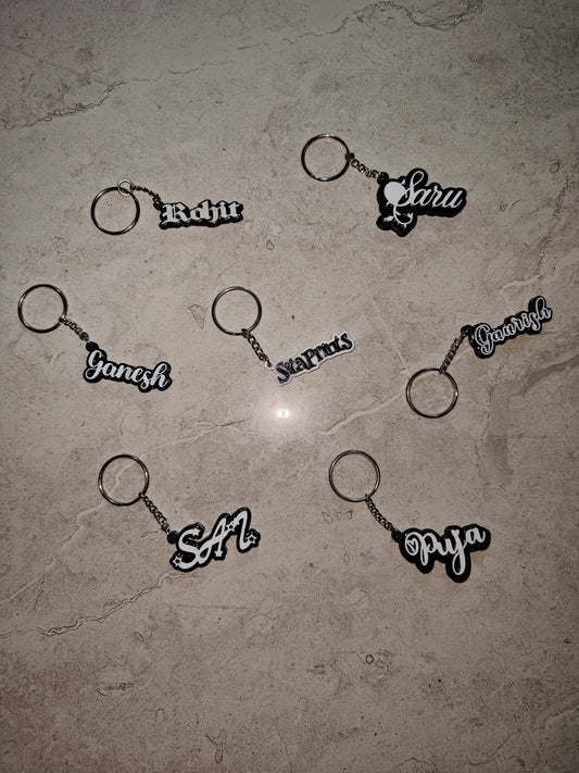 Custom Name Keychain | Personalized | Multicolour | 3D Printed