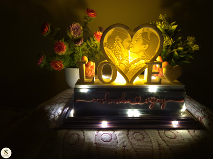 Personalized MemoryGlow Love Lamp