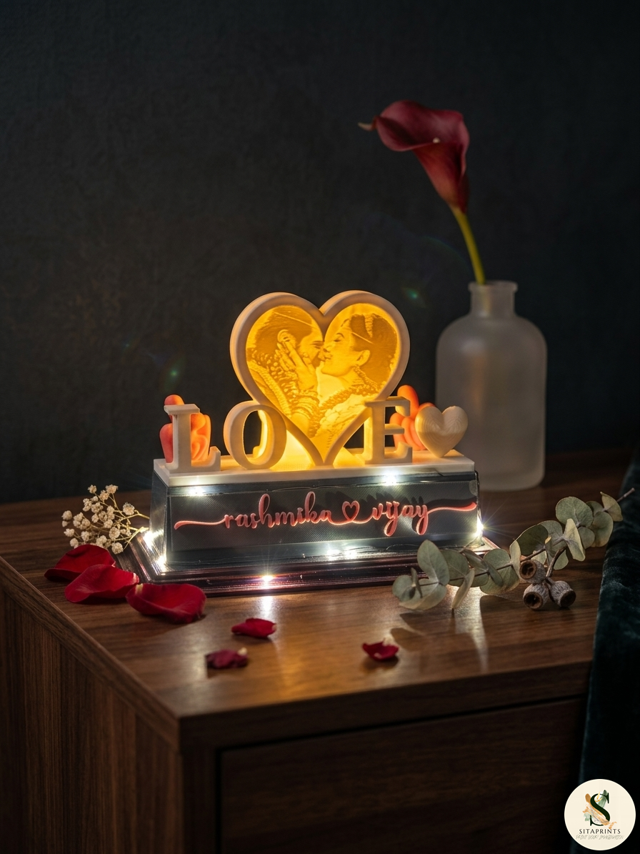 Personalized MemoryGlow Love Lamp