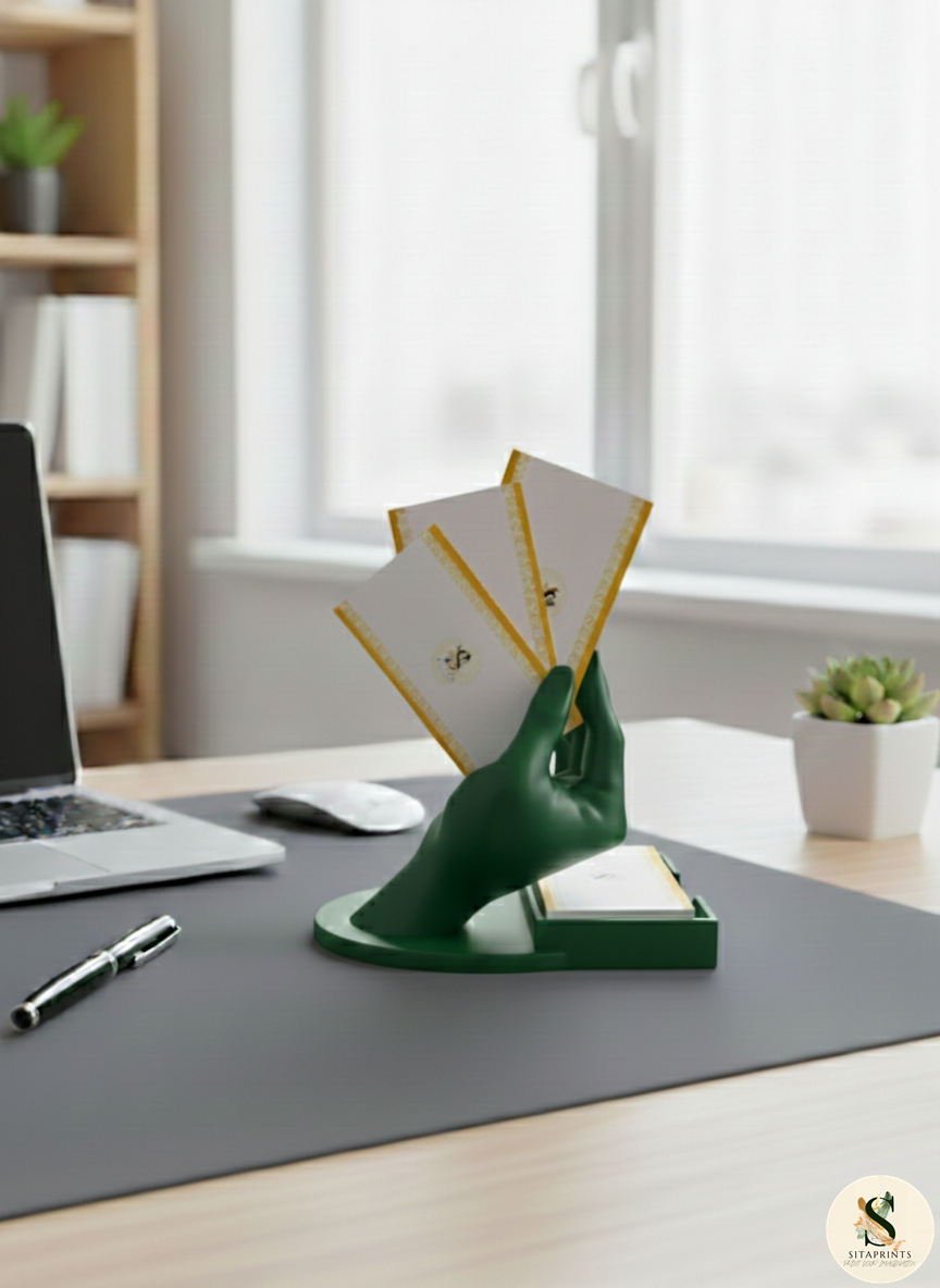 Business Card Holder | Modern Desk Accessory | Premium 3D Printed