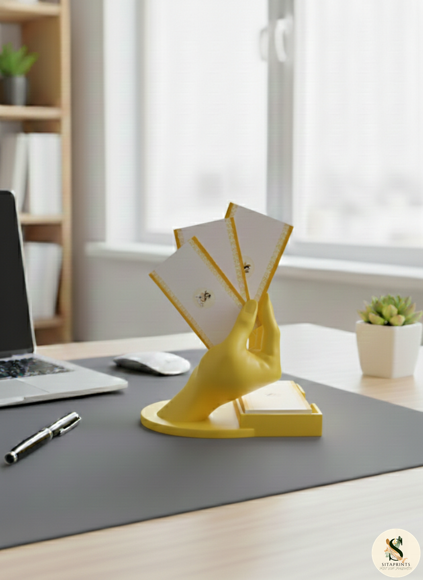 Business Card Holder | Modern Desk Accessory | Premium 3D Printed