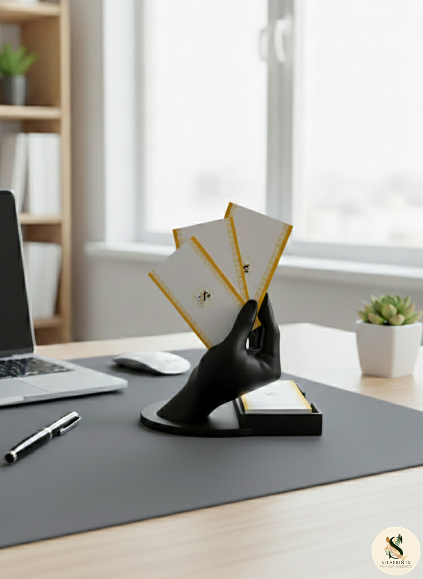 Business Card Holder | Modern Desk Accessory | Premium 3D Printed