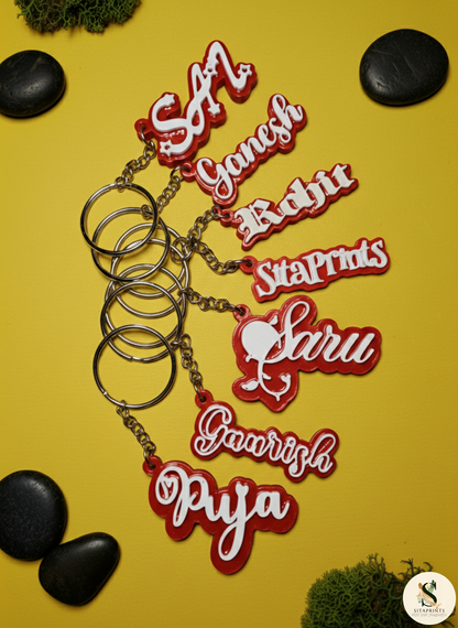 Custom Name Keychain | Personalized | Multicolour | 3D Printed