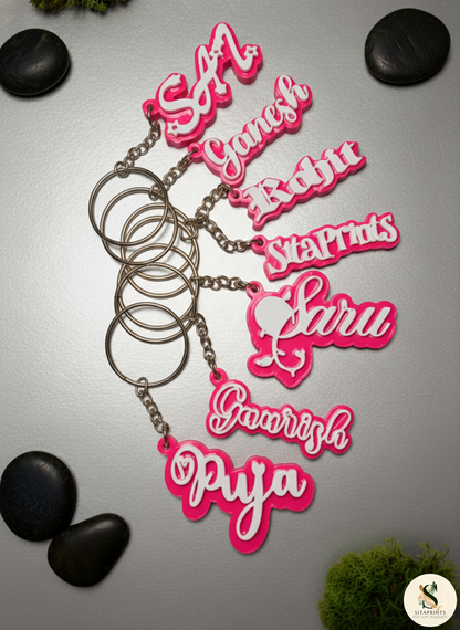 Custom Name Keychain | Personalized | Multicolour | 3D Printed