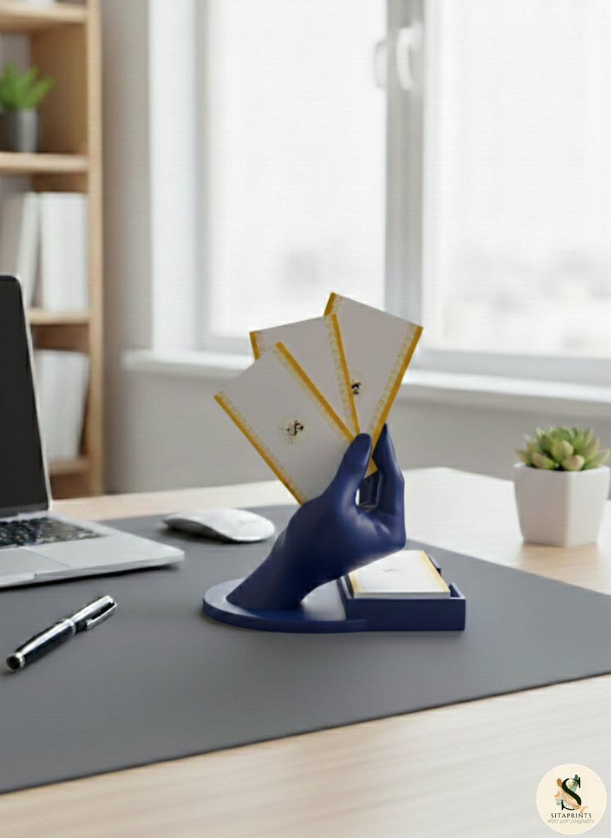 Business Card Holder | Modern Desk Accessory | Premium 3D Printed