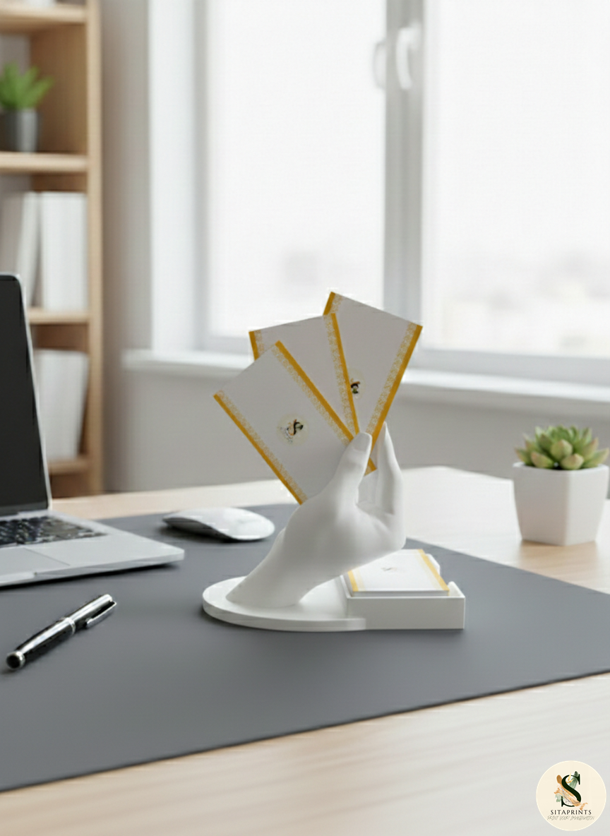 Business Card Holder | Modern Desk Accessory | Premium 3D Printed