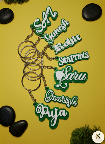 Custom Name Keychain | Personalized | Multicolour | 3D Printed
