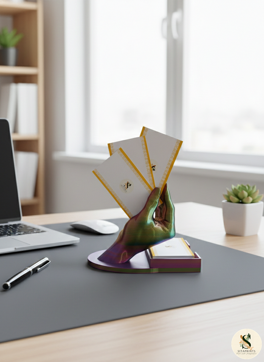 Business Card Holder | Modern Desk Accessory | Premium 3D Printed