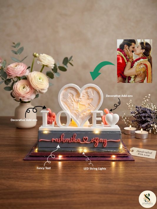 Personalized MemoryGlow Love Lamp
