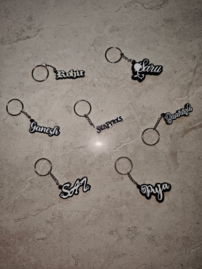 Custom Name Keychain | Personalized | Multicolour | 3D Printed