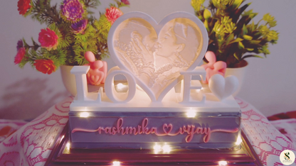 Personalized MemoryGlow Love Lamp