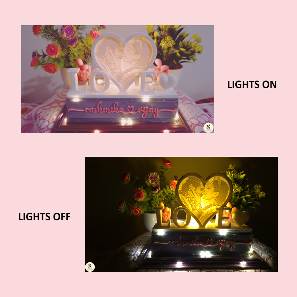 Personalized MemoryGlow Love Lamp