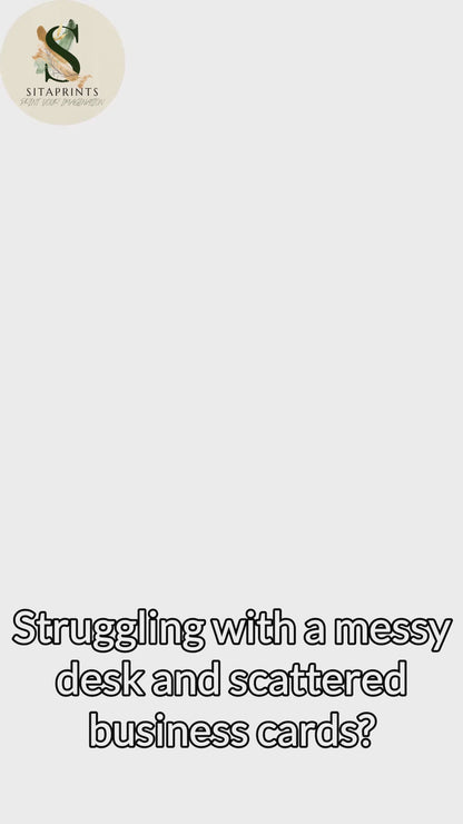 Business Card Holder | Modern Desk Accessory | Premium 3D Printed